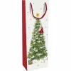 Geschenktasche X-mas Eve, 12x37x8 cm, glänzend