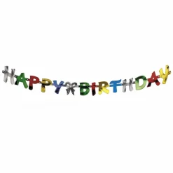 Girlande »Happy Birthday«, mehrfarbig, 1 Stück