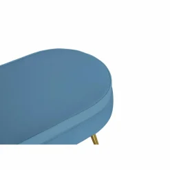 Hocker, Höhe: 40 cm, blau/goldfarben