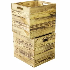 Holzkiste, BxLxH:32 x 38 x 32,5 cm, geeignet für: Kallax und Expeditregale