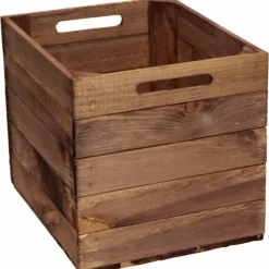Holzkiste, BxLxH:32 x 38 x 32,5 cm, geeignet für: Kallax und Expeditregale