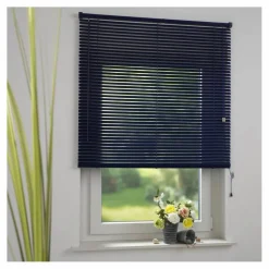 Jalousie, orientblau, Lamellenbreite: 25 mm