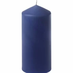 Kerze »glatte Ware«, bluejeans, einfarbig, 1 Stück
