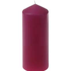 Kerze »glatte Ware«, pink, einfarbig, 1 Stück