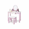 Kinder-Schminktisch, BxHxL: 70 x 97 x 40 cm, rosa/weiß