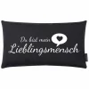 Kissen, (BxL): 30 x 50 cm, anthrazit