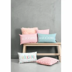 Kissen, (BxL): 30 x 50 cm, anthrazit