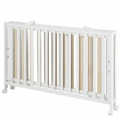 Klappbett, (BxL): 64,5 cm x 123 cm, Holz, weiß