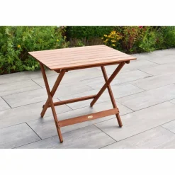 Klapptisch, BxHxT: 90 x 74 x 60 cm, EukalyptusHolz