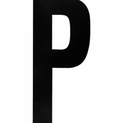Klebebuchstabe, Buchstabe P, schwarz