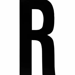 Klebebuchstabe, Buchstabe R, schwarz