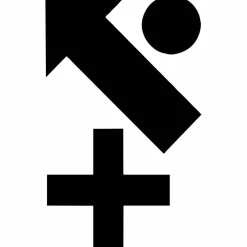 Klebesymbol, Klebesymbole +, <, ø, schwarz