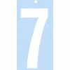 Klebeziffer, Zahl 7, schwarz
