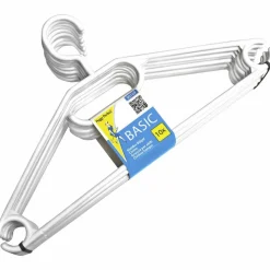 Kleiderbügel, 10er Pack, Kunststoff, bunt