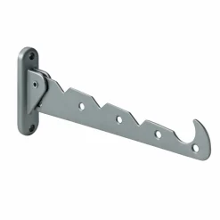 Kleiderlüfter, Aluminium/Kunststoff, silberfarben