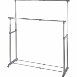 Kleiderständer »Twin Bars «, Metall, chromfarben/Grau