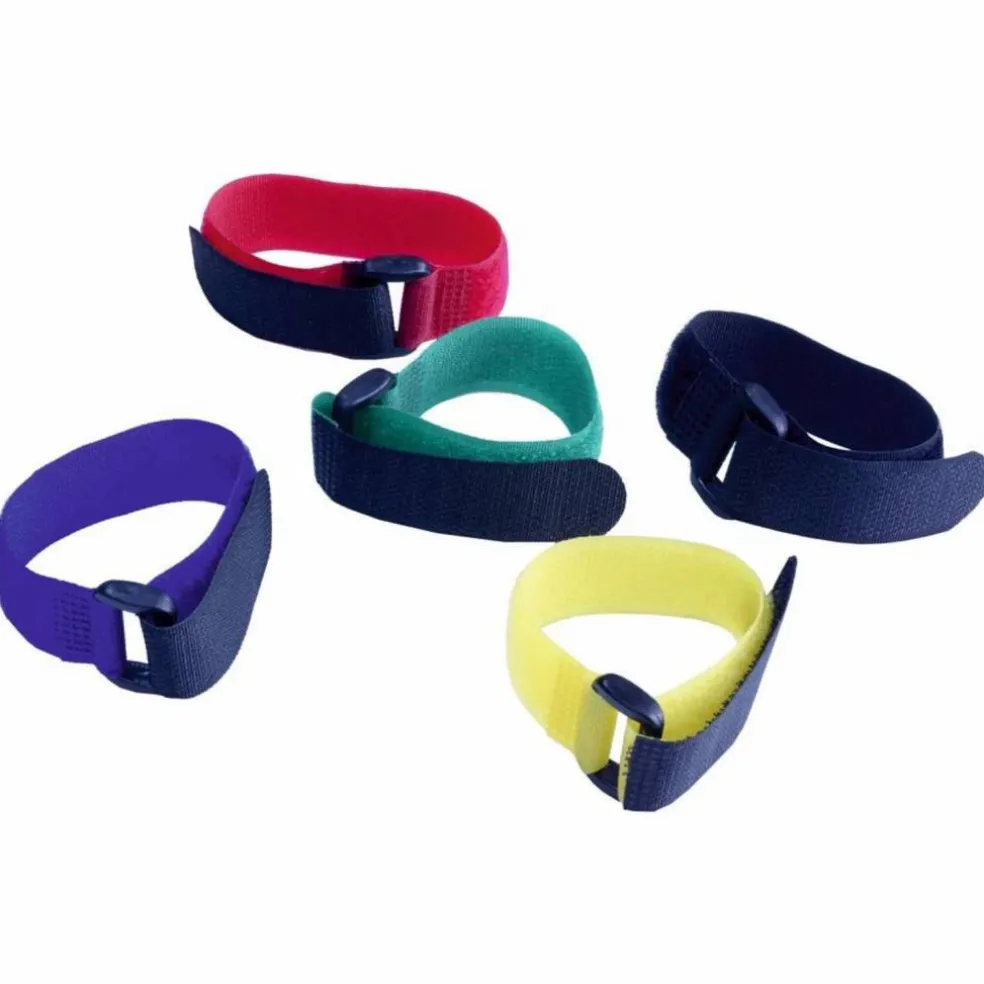 Klettband, Kunststoff, 5 Stück