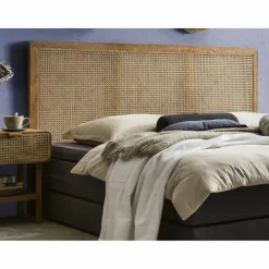 Kopfteil »Romanteaka«, BxL: 200 x 4 cm, Teakholz/Rattan