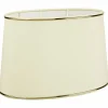 Lampenschirm, Gold | Creme, 15x25 cm