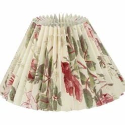 Lampenschirm, Rot | Grün | Creme, 22 cm