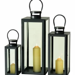 Laterne, Eisen, schwarz