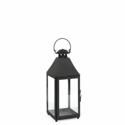 Laterne, Höhe: 37,5 cm, schwarz