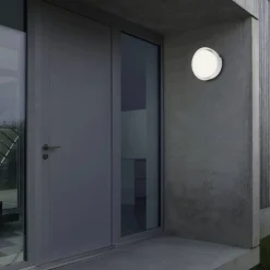 LED-Außenwandleuchte, Ø: 22 cm, Höhe: 6,8 cm, 18 W