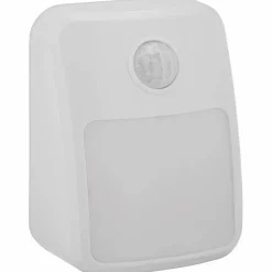 LED-Batterieleuchte mit Bewegungsmelder Kunststoff weiß 1 W
