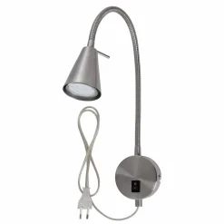 LED-Bettleuchte »TUSA«, Ø: 8, Höhe: 45 cm, nickelfarben matt