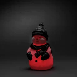 LED-Dekoration, Schneemann, Stecker, weiß