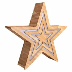 LED-Dekoration »Stern«, BxH: 8 x 33 cm, braun