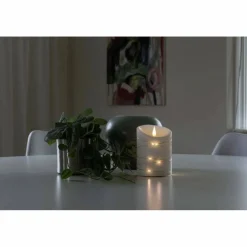 LED-Echtwachskerze, Wachs, Ø 10