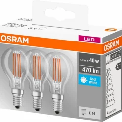 LED-Filament-Leuchtmittel »Base Classic P«, 4 W, E14, neutralweiß