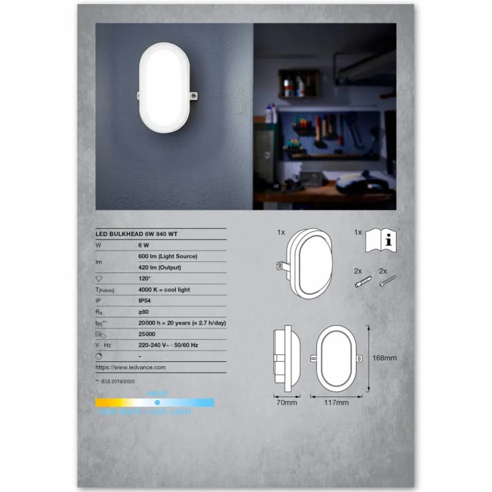 LED-Funktionsleuchte LED BULKHEAD