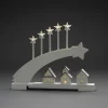 LED Holzsilhouette, Holz, BxHxL: 5 x 37 x 45 cm, inkl. Leuchtmittel