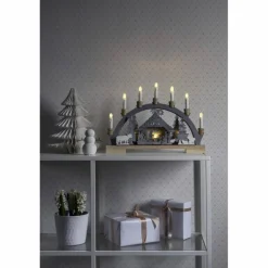 LED Holzsilhouette, Holz, BxHxL: 5 x 33 x 45 cm, inkl. Leuchtmittel