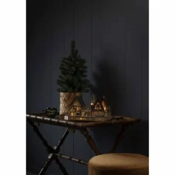 LED Holzsilhouette, Holz, BxHxL: 20 x 20 x 30 cm, inkl. Leuchtmittel