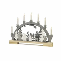 LED Holzsilhouette, Holz, BxHxL: 5 x 33 x 45 cm, inkl. Leuchtmittel