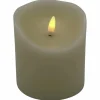 LED-Kerze »Rustic«, Ø 9 cm, creme, Timer
