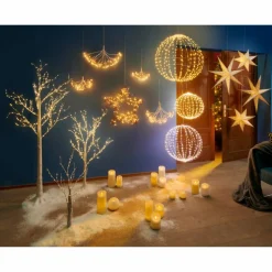 LED-Kerze »Rustic«, Ø 10,3 cm, creme, Timer