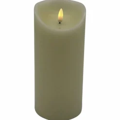 LED-Kerze »Rustic«, Ø 9 cm, creme, Timer