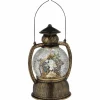 LED-Kugellaterne, kugelförmig, Höhe: 20 cm, batterie, braun