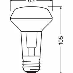 LED-Lampe »LED STAR R63«, 4,3 W, 240 V