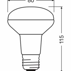 LED-Lampe »LED SUPERSTAR R80«, 5,9 W, 240 V