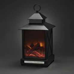 LED Laterne, Kunststoff, BxHxL: 24,5 x 42 x 24,5 cm, inkl. Leuchtmittel