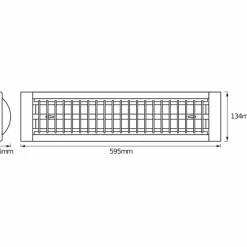LED-Leuchte LED OFFICE LINE GRID DIM