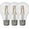 LED-Leuchtmittel 3er-Set, 4,5 W, E27, warmweiß