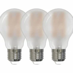 LED-Leuchtmittel 3er-Set, 8 W, E27, warmweiß
