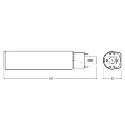 LED-Leuchtmittel OSRAM DULUX LED D/E HF & AC MAINS