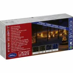 LED-Lichterkette, 16,3 m mit 200 LED, warmweiß